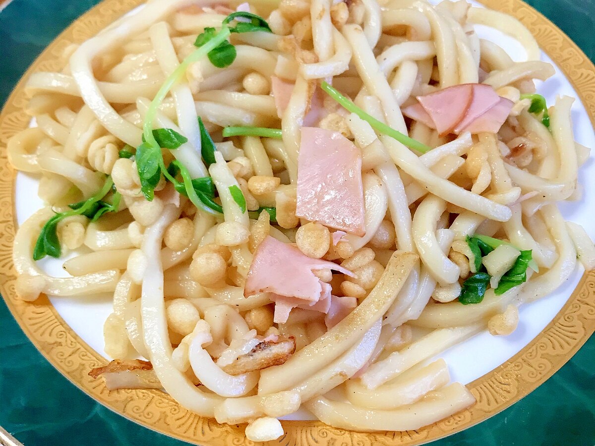 ハム 豆苗 天かすの焼きうどん レシピ 作り方 By 水玉模様 楽天レシピ ハム 豆苗 天かすの焼きうどん レシピ 作り方 By 水玉模様 楽天レシピ